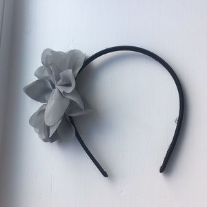 Gray Flower Headband